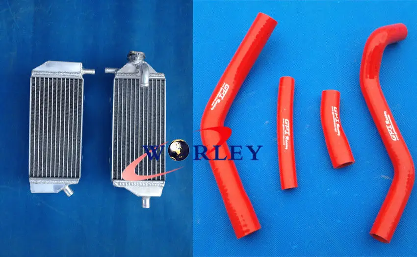 

R&L Aluminum Motorcycle Radiator +RED Hose For YAMAHA YZ250F/YZF250/YZ 250F 2014 2015 2016 16
