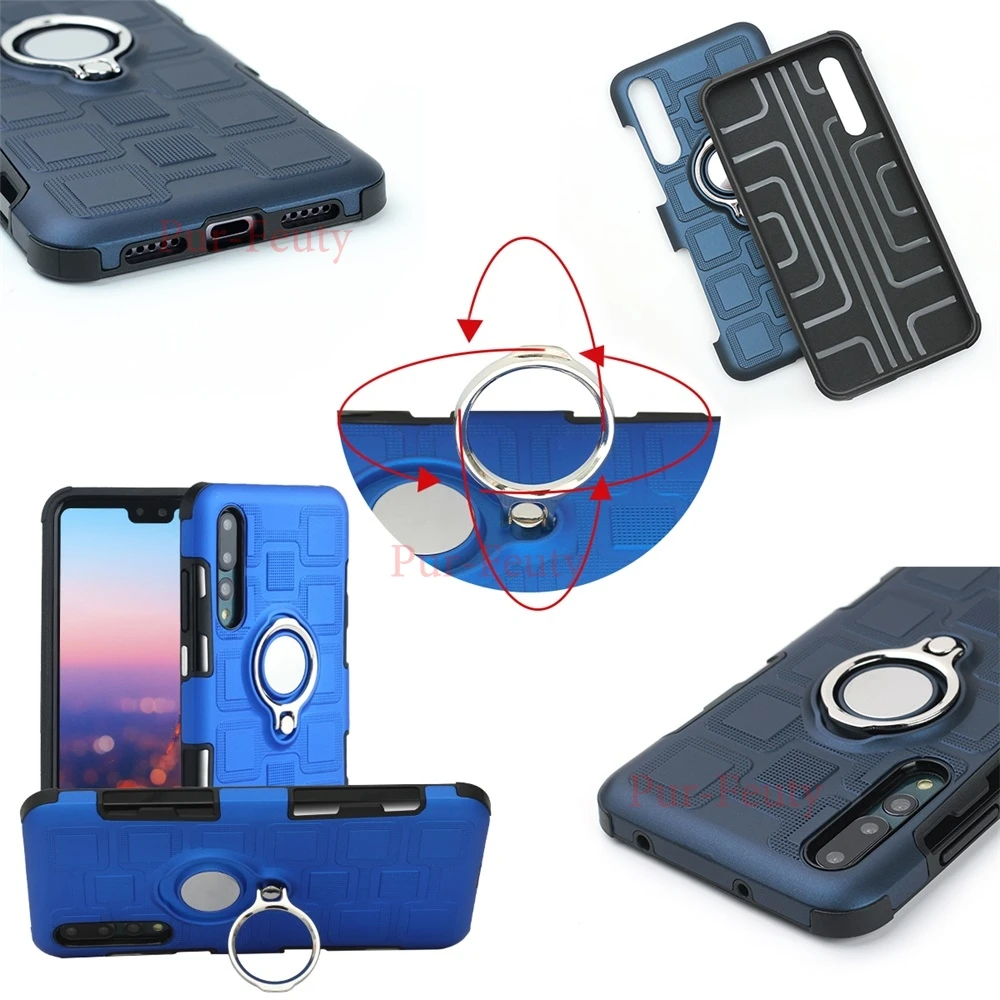 Чехол подставка для Huawei P20 Global EML L29 L09 Жесткий из поликарбоната Lite ANE LX1 LX3 L22 чехлы