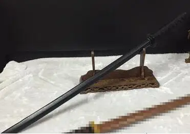black 2 шт Ace боевые искусства поставка Kendo деревянный Bokken практика самурайский меч катана kendo Stick - Цвет: black