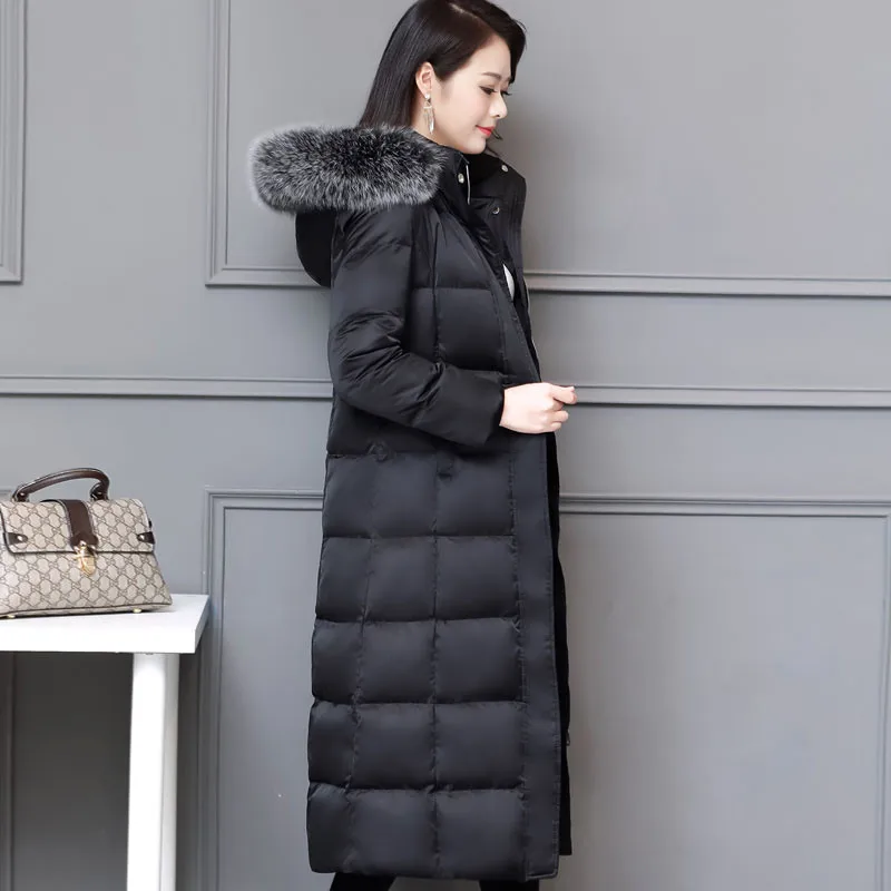 Зимняя женская верхняя одежда новинка 2018 облегающая пуховая куртка средней