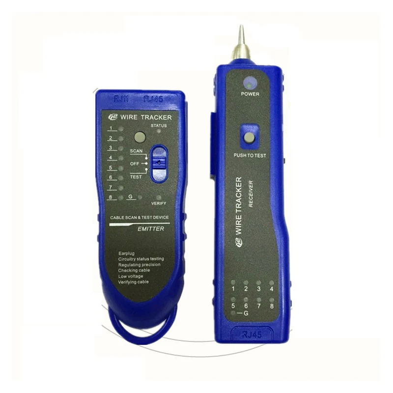 Инженерные Связь Сеть кабельного тестера Линии Tracker Telecom RJ45 RJ11 проводки адаптер инженер патруль Инструмент детектор