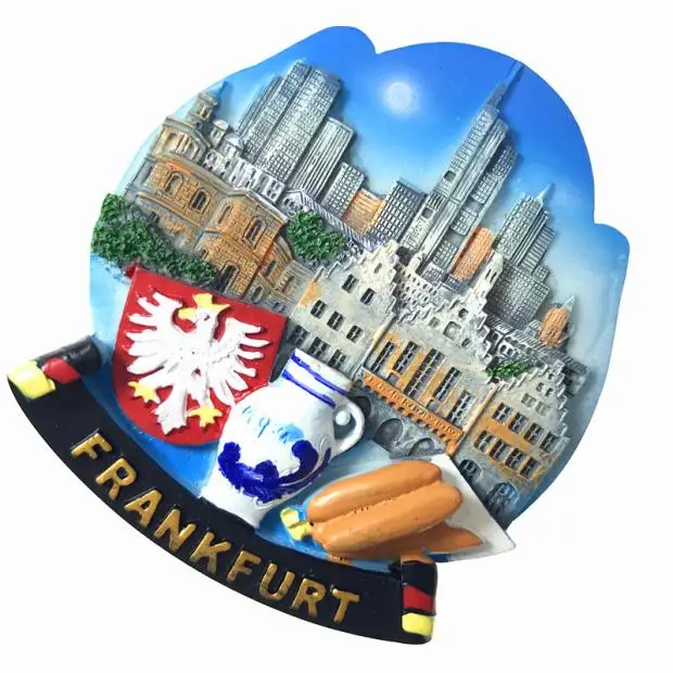 Новая ручная роспись Германии Франк колбаса, сидер 3D магниты на холодильник сувениры для туристов холодильник магнитные наклейки подарок