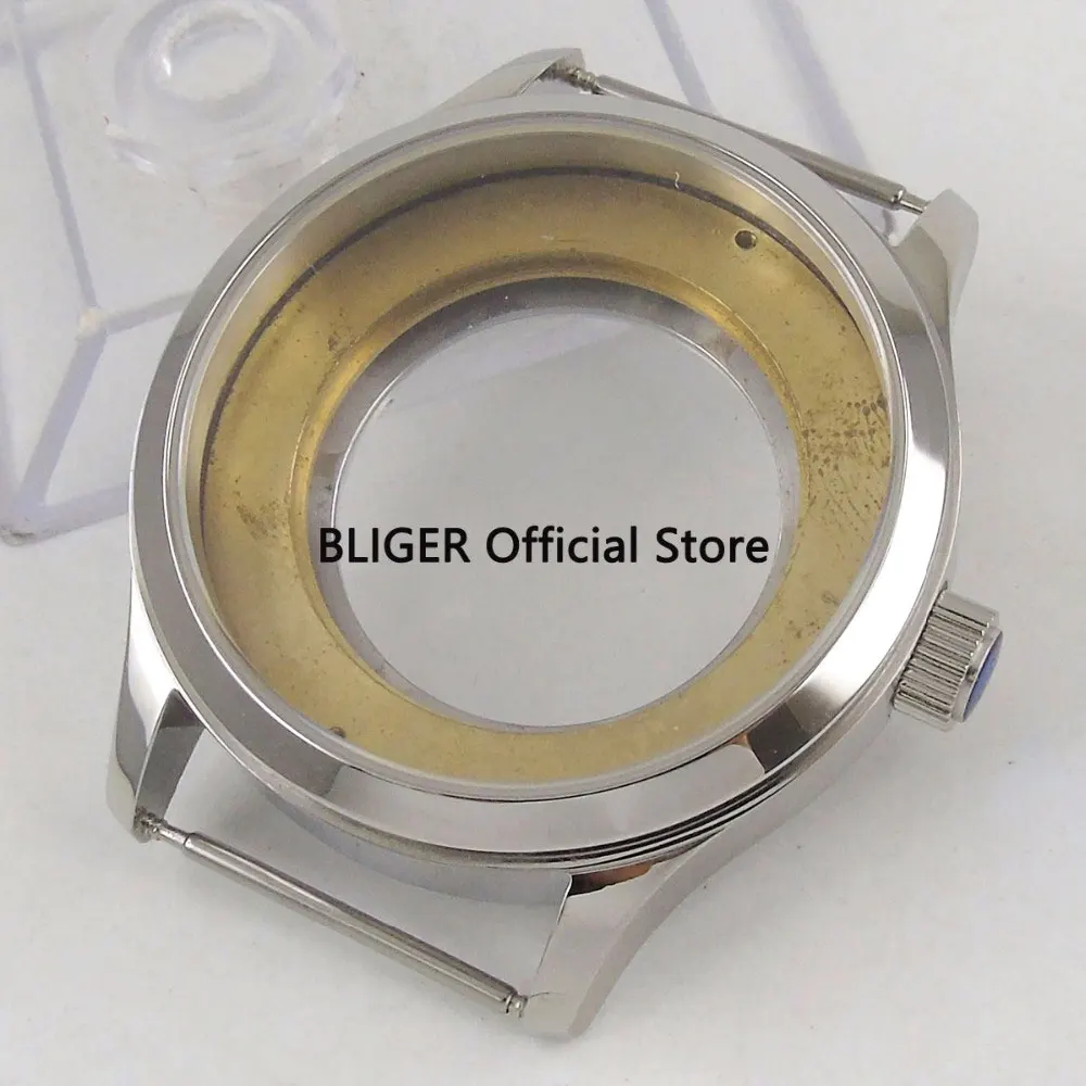 Чехол для часов с сапфировым кристаллом полированный 42 мм нержавеющая сталь 316L