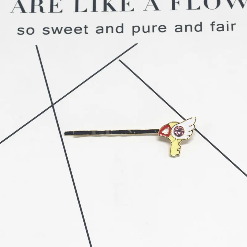 Style 3 Card Captor SAKURA Wavy Hairpin Clips Enamel Bobby Pin Cosplay KINOMOTO SAKURA Women Hair Accesso Prop - Цвет: Style 3