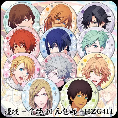 11 шт./компл. 58 мм обувь в Стиле персонажа токия «Uta No prince-sama» Ittoki Otoya HIjirikawa масато Shinomiya Нацуки значок брошь на рюкзак шпильки