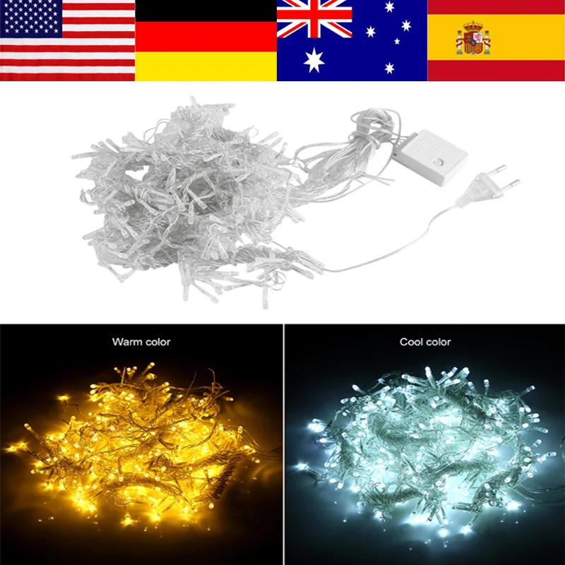 300LED Фея окна Шторы строка светильник s ing Свадебные для рождественской вечеринки