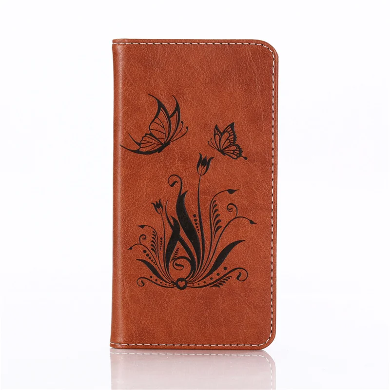 Flower Brown Впитывающий кошелек для Haier элегантность E11 E13 E7 E9 P10 P11 P8 чехол телефона съемный магнитный флип-чехол сумка - Цвет: Flower Brown