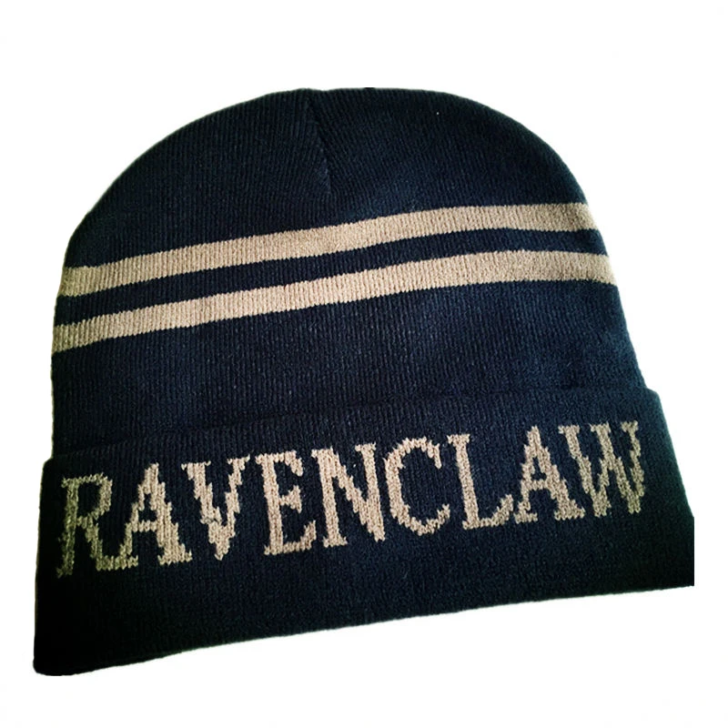 Ravenclaw cap COSREA Гермиона шарфы Кепка галстук Гриффиндор Slytherinn Ravenclaw Hufflepuff галстук, шляпа, шарф костюм для взрослых детей - Цвет: Ravenclaw cap