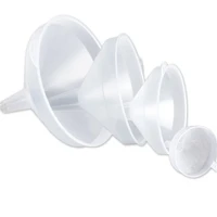 4pcsset 90170210260mm high quality plastic wide mouth funnel lab supplies