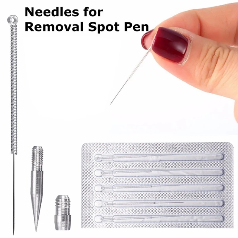 5 Set Plasma Pen Mole Dark Spot Remover Replace Needles Fine Needle And Coarse For Freckle Face Wart Skin Tag | Красота и здоровье
