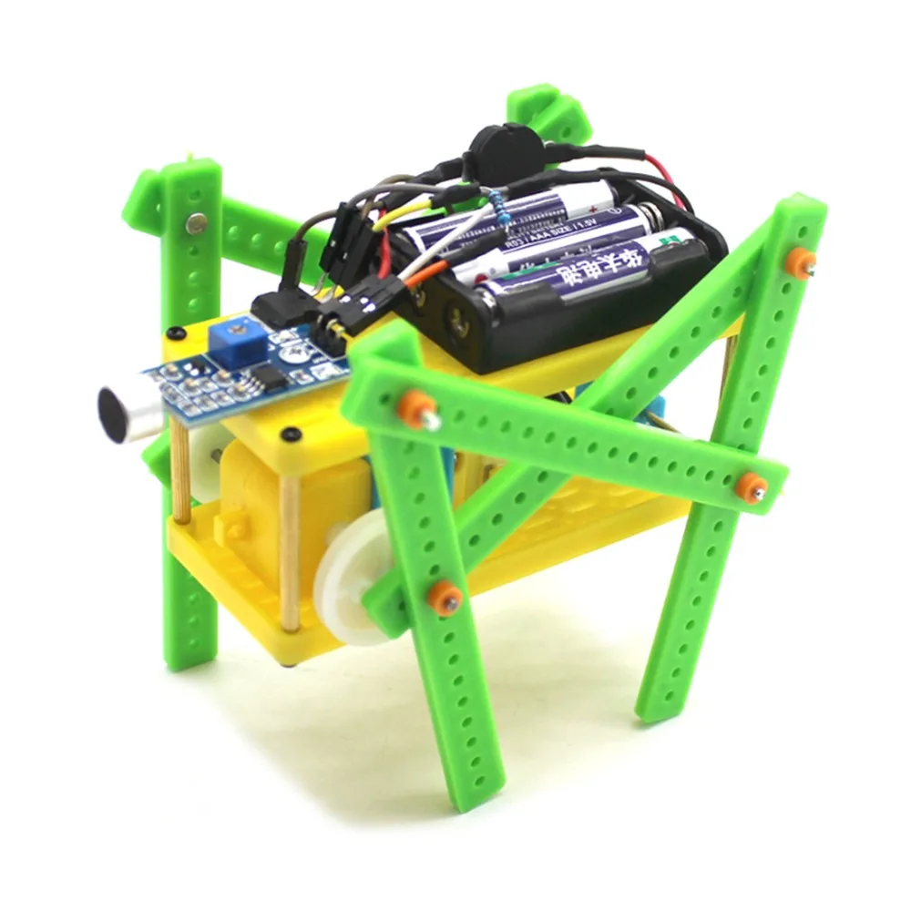DIY робот с голосовым управлением Развивающие детские игрушки авто ходьба