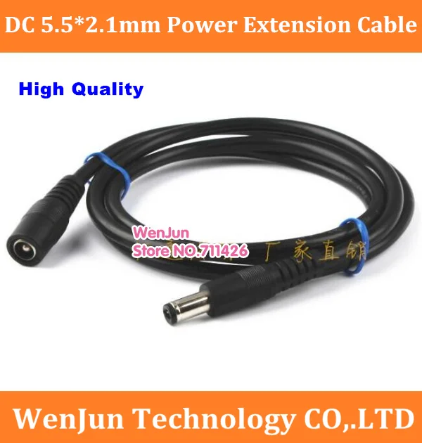 Новый 1 5 м/3 м/5 м 18AWG 12 В удлинитель питания DC5.5 * 2 папа-мама кабель DC 5*2 мм |