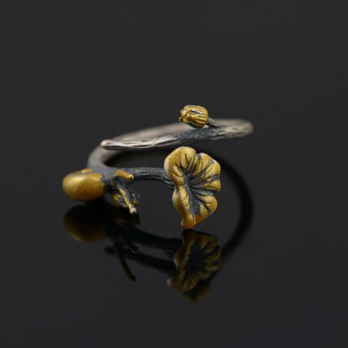 

S925 silver, personality simplicity snail shape exquisite and unique ring