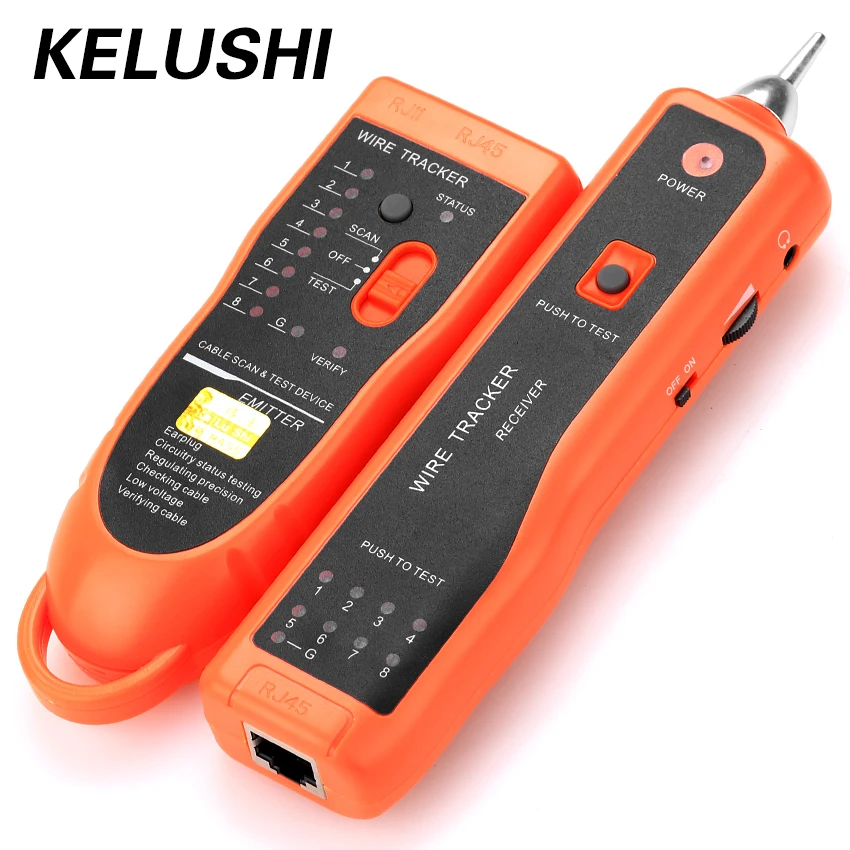 KELUSHI диагностический тестер XQ-350 для UTP STP Cat5 Cat6 RJ45 LAN Сетевой кабель Линия Finder RJ11 телефонный провод трекер/Tracer