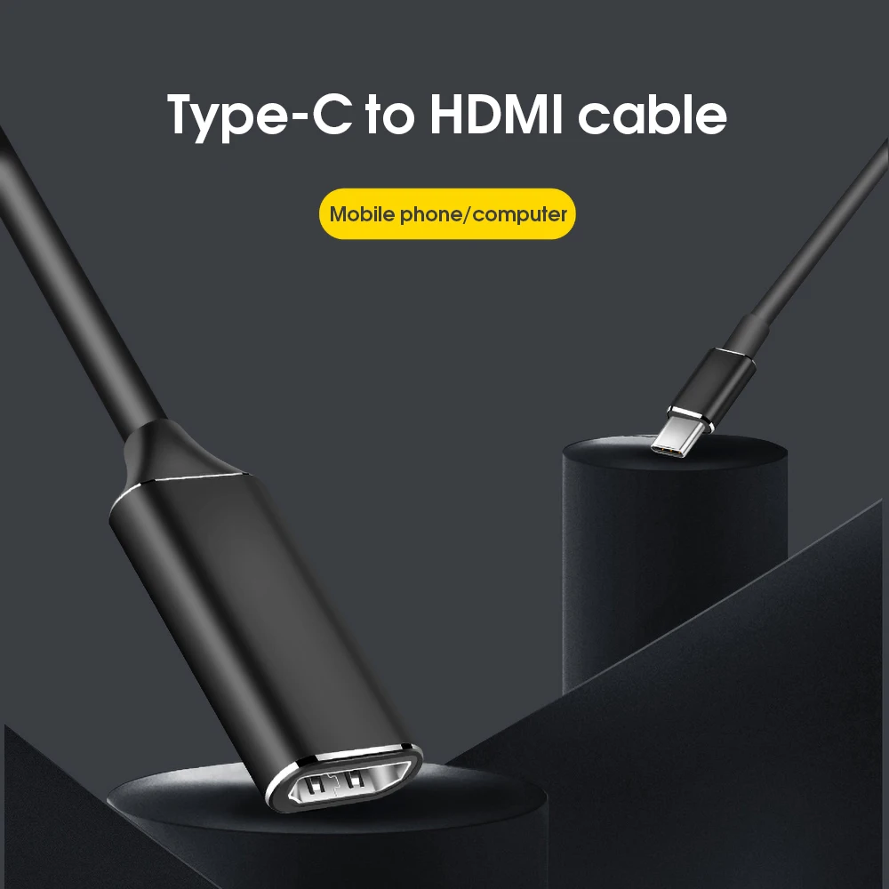 Адаптер kebidu с USB C на HDMI 4K 30 Гц кабель Type для MacBook Samsung Galaxy S10 Huawei Mate P20 Pro USB-C адаптер |