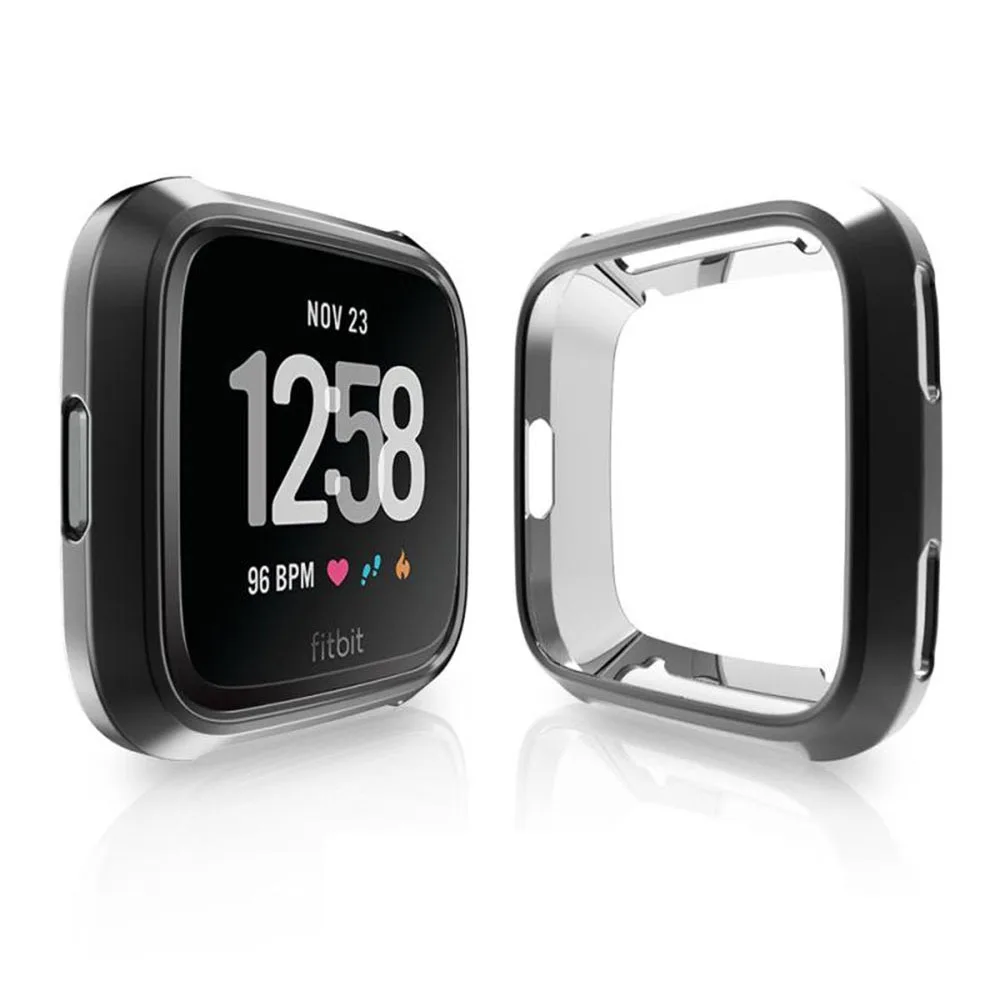 Защитный чехол на 360 градусов для Fitbit Versa ремешок с покрытием подходит Bit часы