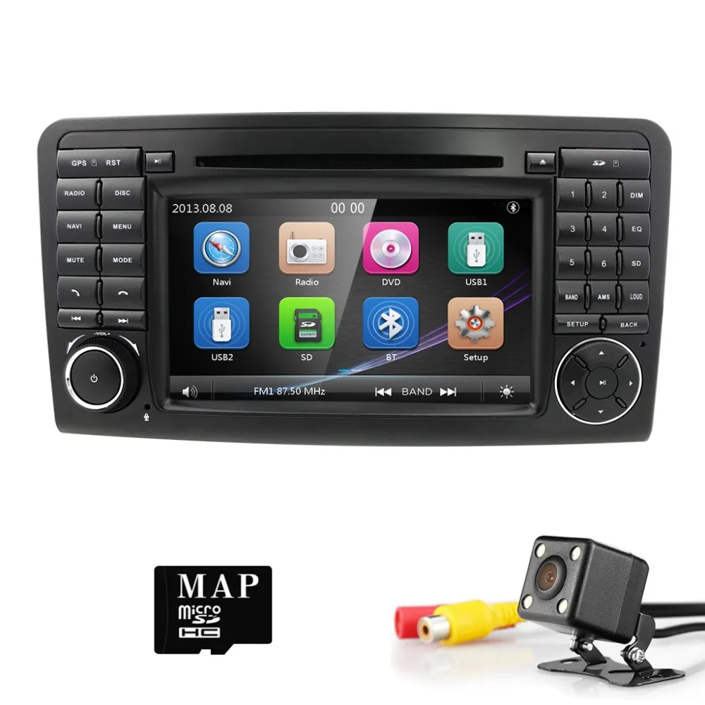 Hizpo лента Авторадио Регистраторы машинный DVD проигрыватель для MERCEDES BENZ GL X164 2005 2006