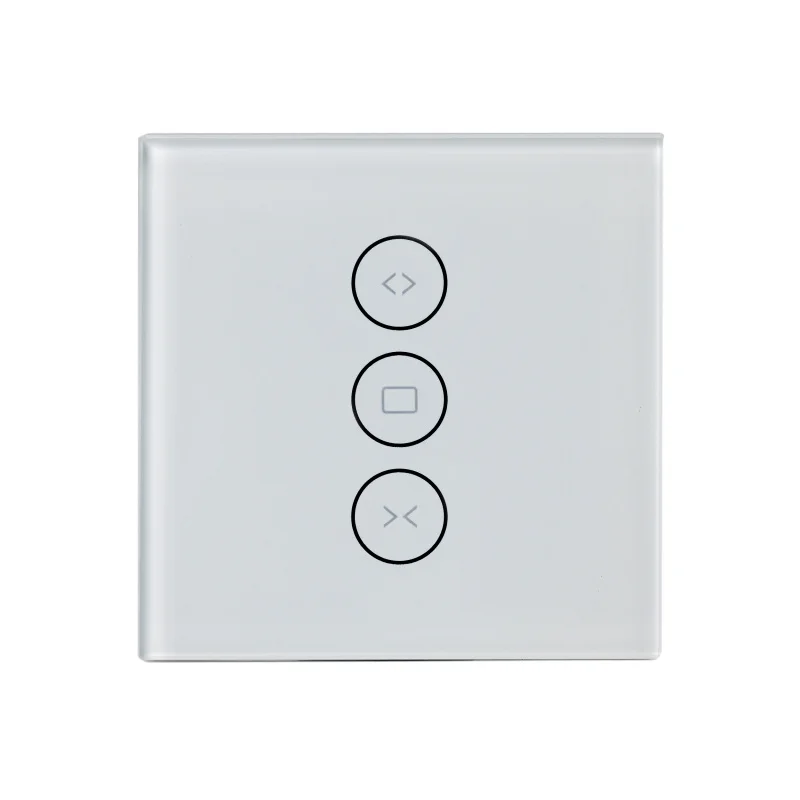

2019 EU Wifi Touch Curtain Switch Wall Switch Voice Control By Alexa /Google Phone Control for Electric Curtain Motor Smart Home