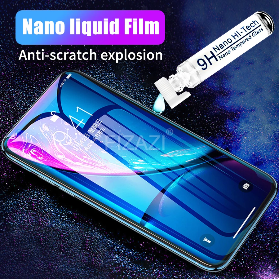Жидкий протектор экрана для samsung Xiaomi NANO technology невидимое закаленное стекло для huawei Honor 8X для iPhone X XS 7 8 XR