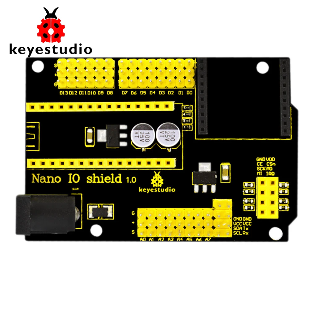Бесплатная доставка! Новый экран Keyestudio Nano IO для Arduino 328P XBEE с гнездом