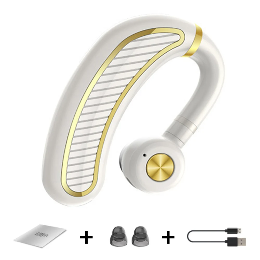 white gold 4.2 TWS беспроводные Bluetooth наушники Bluetooth гарнитура наушники с микрофоном наушники чехол для huawei iPhone xiaomi iPai - Цвет: white gold 4.2