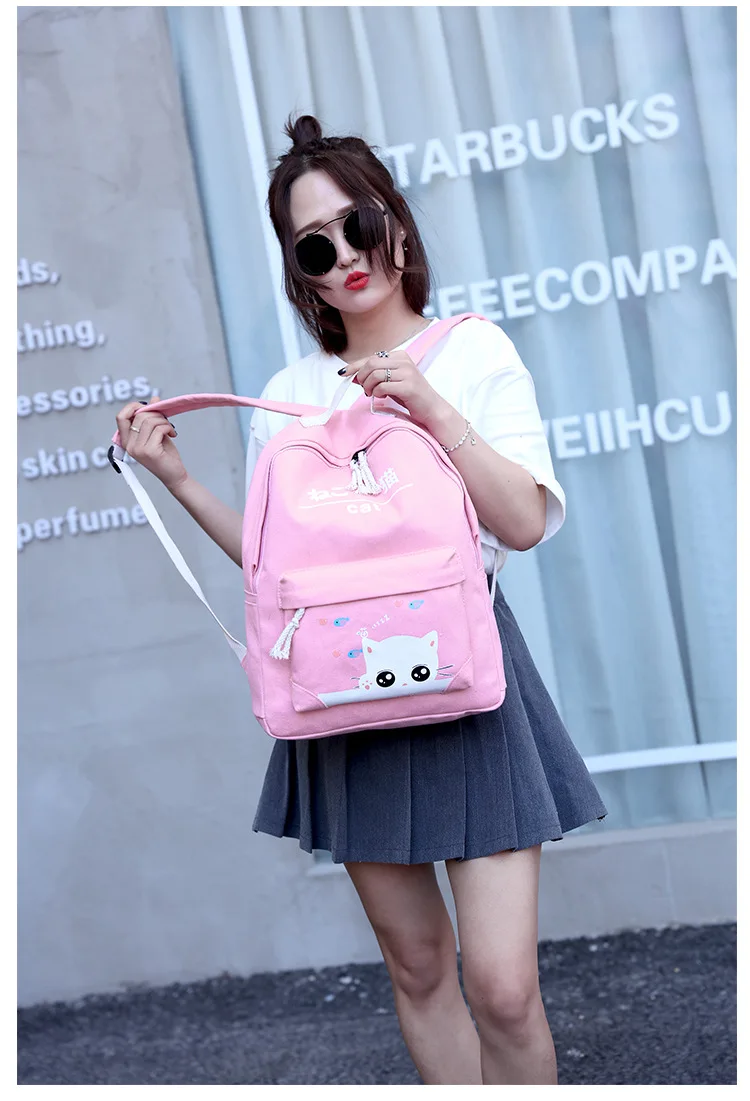 4pcs Backpack Cartoon School Bags For Girls Boys Child Backpack Schoolbag Lovely Kids Bags Printing Mochilas Escolares Infantis