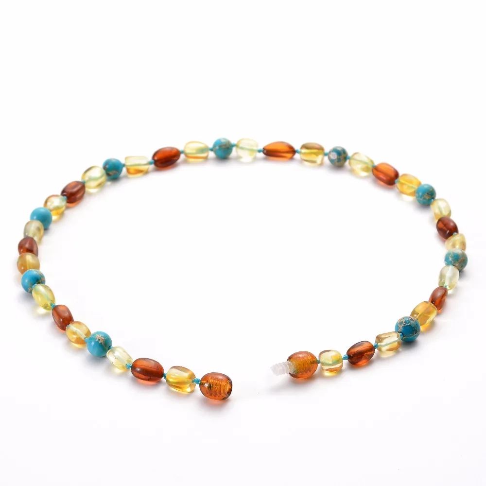 100% натуральное ожерелье-прорезыватель для детей овальное Балтийское ювелирное