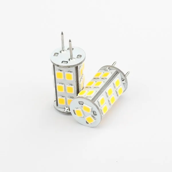 Лампа G6.35 сверхяркая мощная 2835SMD 27 светодиодов до 350 лм 12 в пост. Тока диммируемая