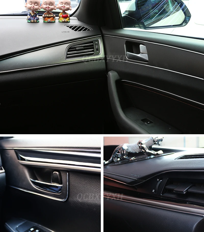 5M Car Styling Interior Decoration Strips Moulding Trim Dashboard Door Edge Universal For Cars Auto Internal Accessories
