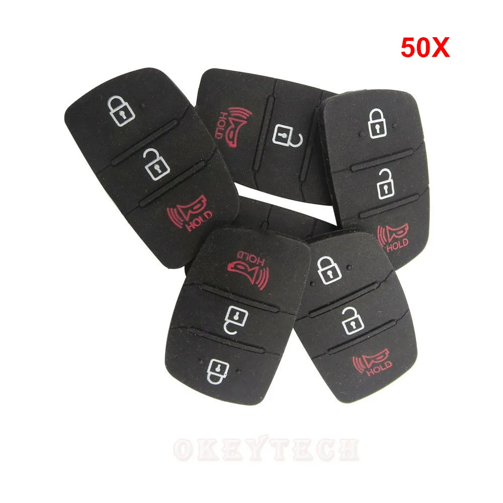 3BT OkeyTech 3/4 кнопки 50 шт. замена флип автомобиль дистанционного ключа чехол для ключа Ремонт для Mistra hyundai HB20 SANTA FE IX35 IX45 ключ крышка - Количество кнопок: 3BT