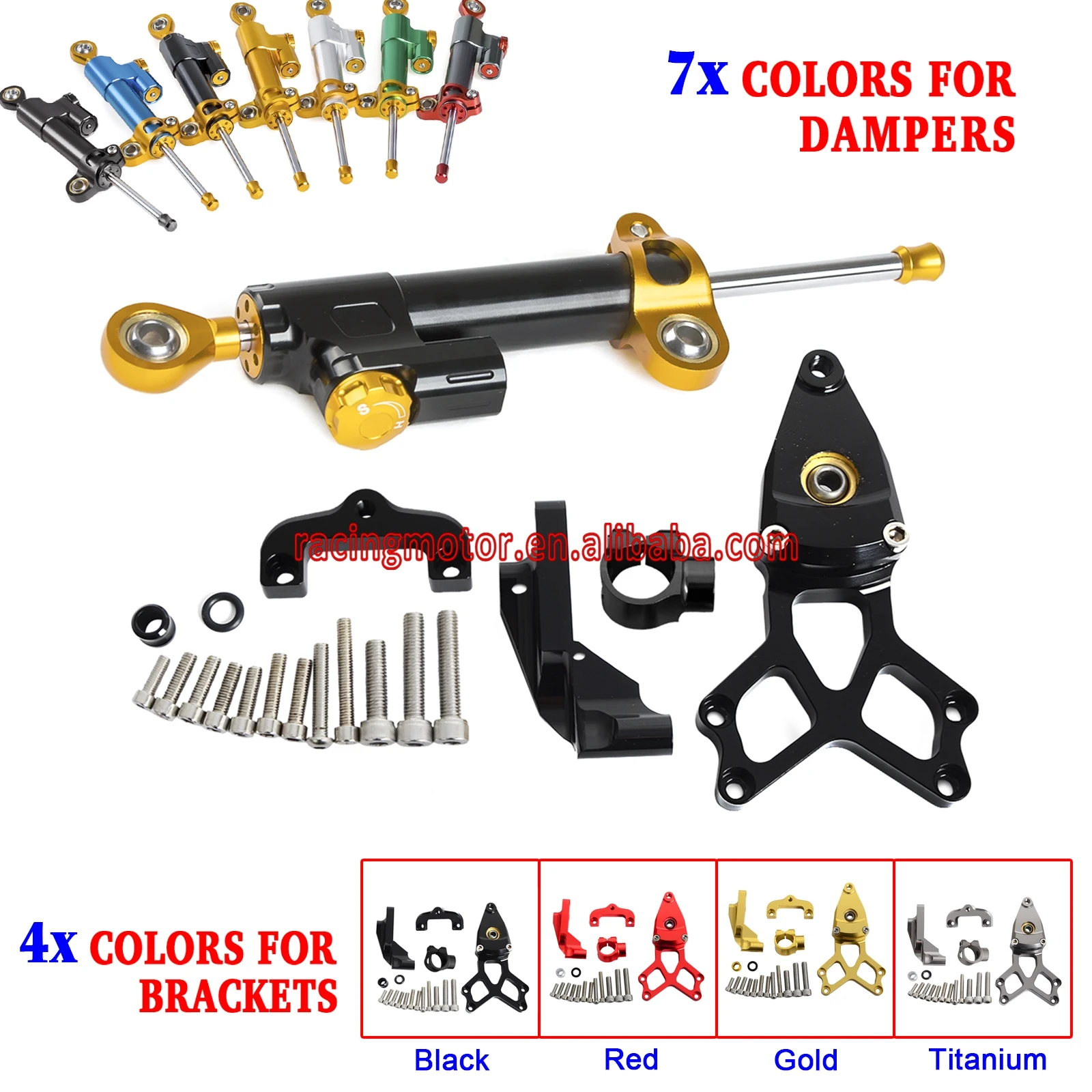 Демпфер рулевого механизма и монтажный комплект кронштейна для Honda CBR1000RR ABS SP 2008