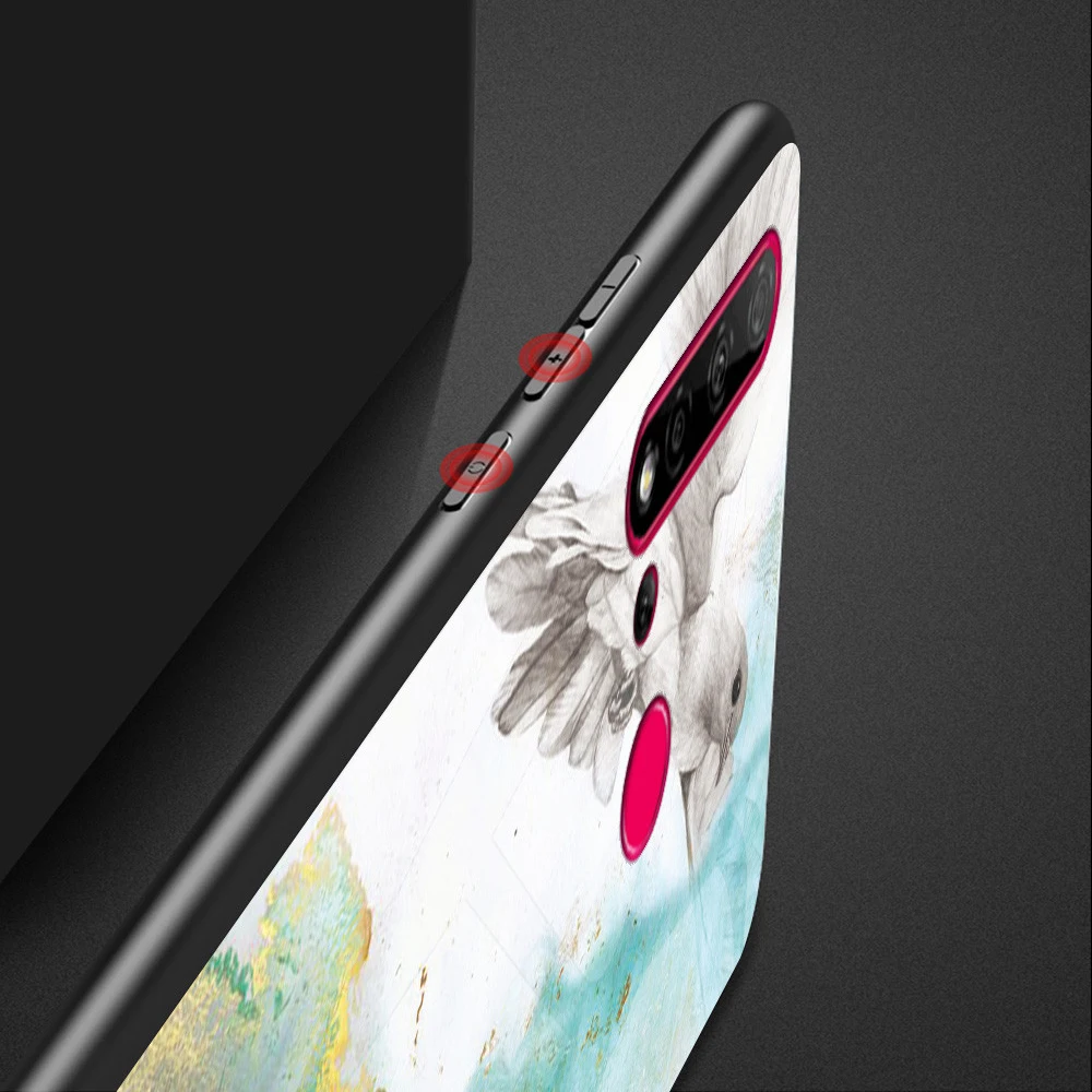 huawei P20 Lite 2019 Case Luxury Gradient Color Mirror Tempered Glass on for Huawei P 20 P20Lite Cases Cover | Мобильные телефоны и