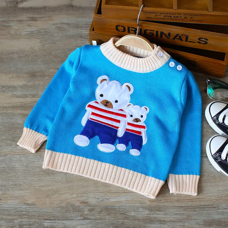 BibiCola/Весенний свитер для мальчиков детские хлопковые свитера Детский