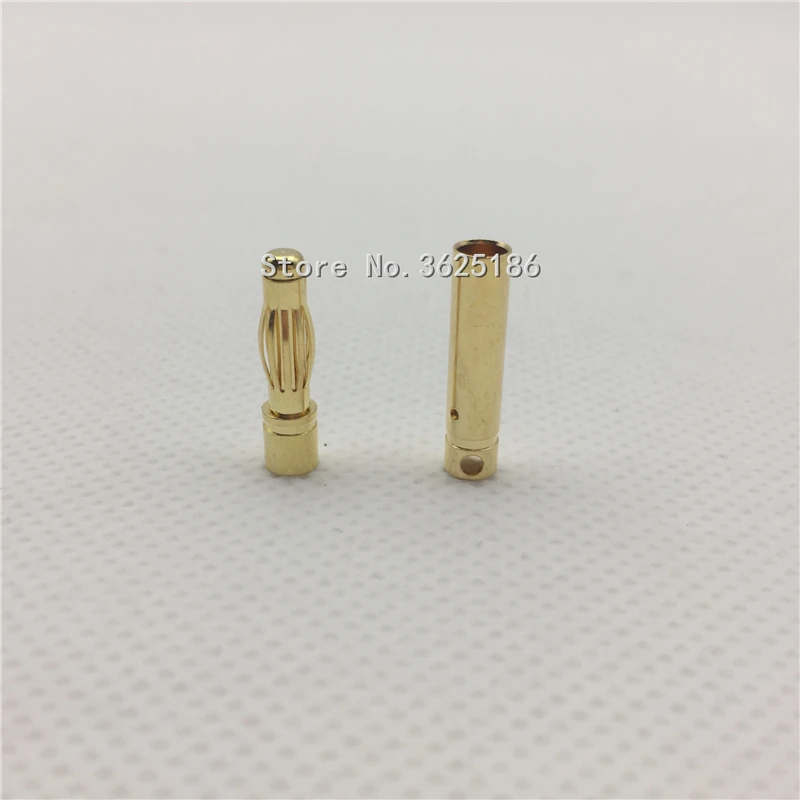 10 пар позолоченные штекеры для радиоуправляемых батарей 4 мм | Игрушки и хобби