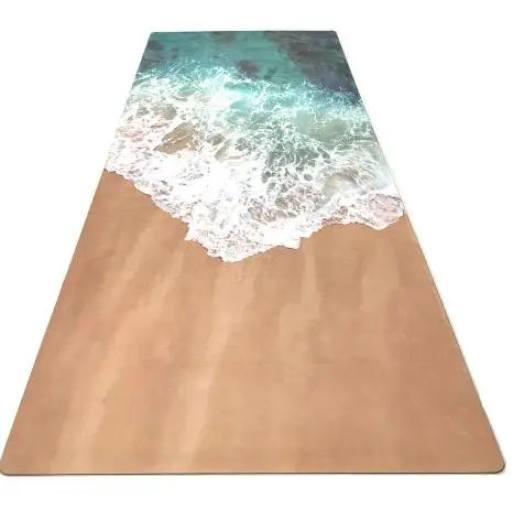 Резиновая Защита окружающей среды замши Комфорт Йог анти-антискользящий коврик