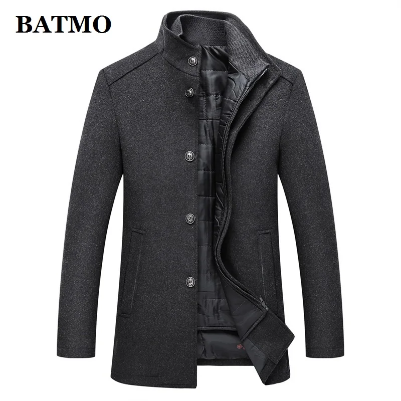 BATMO 2021 Новое поступление зимние высокого качества шерсть уплотненный Тренч