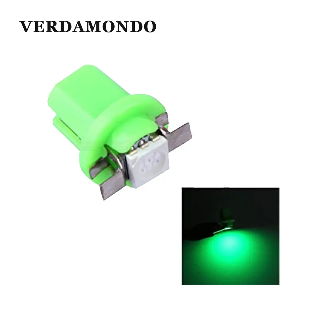 10 шт. B8.5D 5050 509T 1 SMD светодиодный лампы для автомобиля манометр Speedo Dash лампы B8.5 светодиодный приборная клиновидный для салона светильник 12V