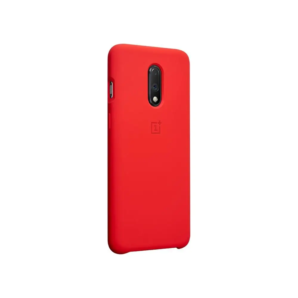 Официальный чехол OnePlus 7 на заказ силиконовый песчаник нейлоновый бампер откидная крышка Закаленное стекло для оригинального OnePlus 7