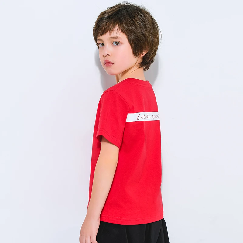 Pioneer Kids/футболки стандартной посадки летняя футболка для мальчиков-подростков Повседневная тонкая хлопковая Футболка для детей, одежда BDT910129