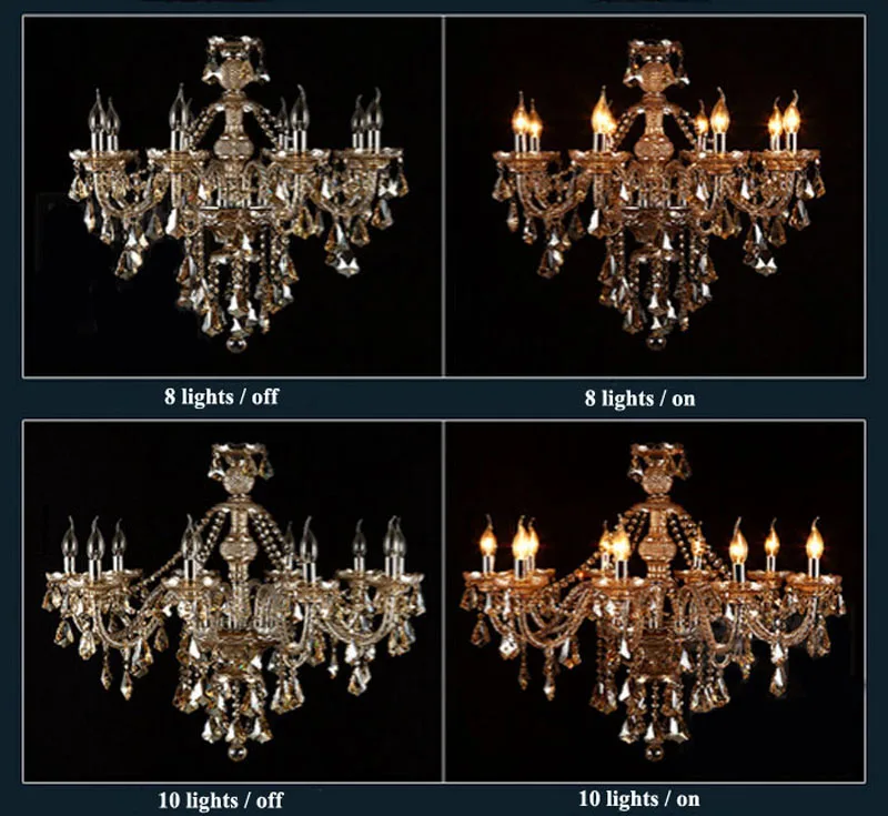 Европейская хрустальная люстра для гостиной ресторана свеча хрустальный свет