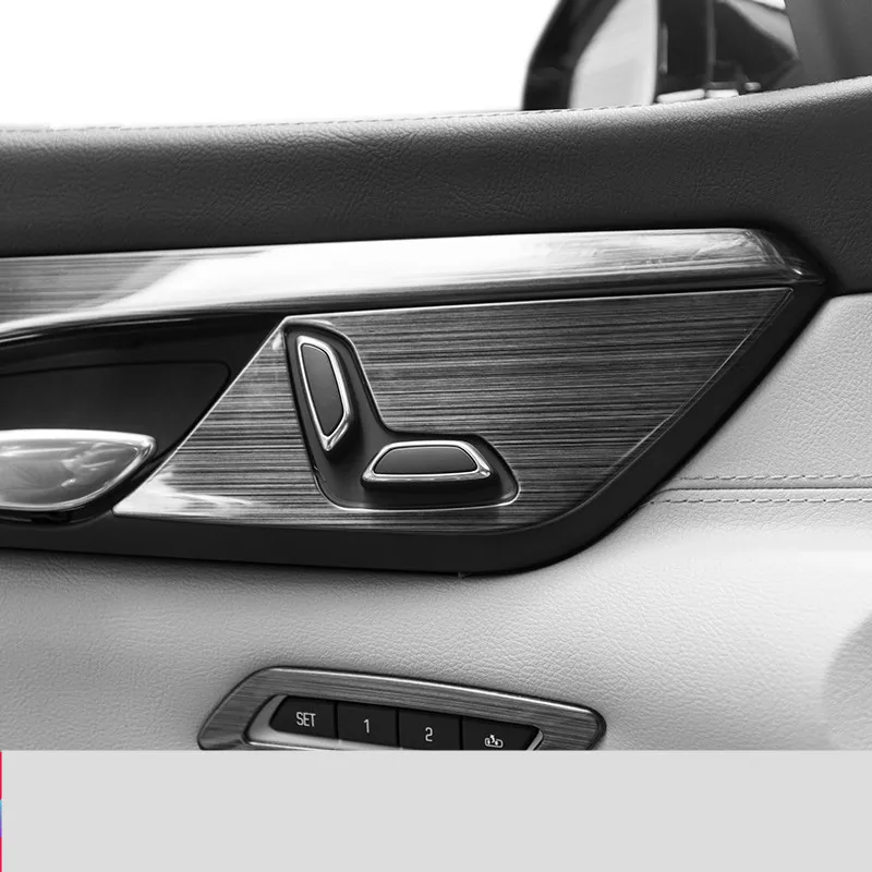 Нержавеющая сталь сиденье Кнопка регулировки декоративная рама для Cadillac CT6 17 18 AAA448