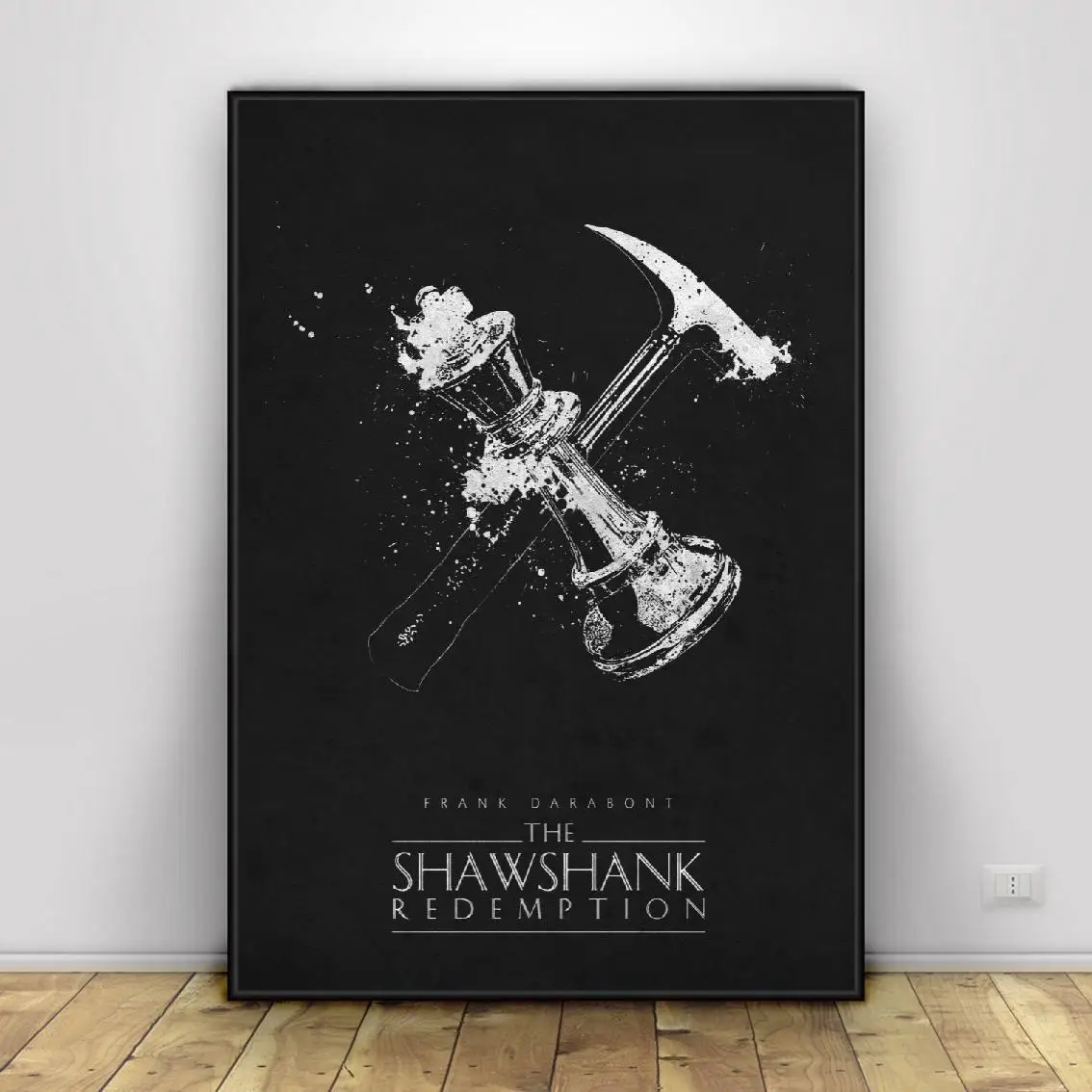 Shawshank Redemption черный и белый классический фильм Искусство Шелковый плакат печатает домашний Декор стены живопись без рамки