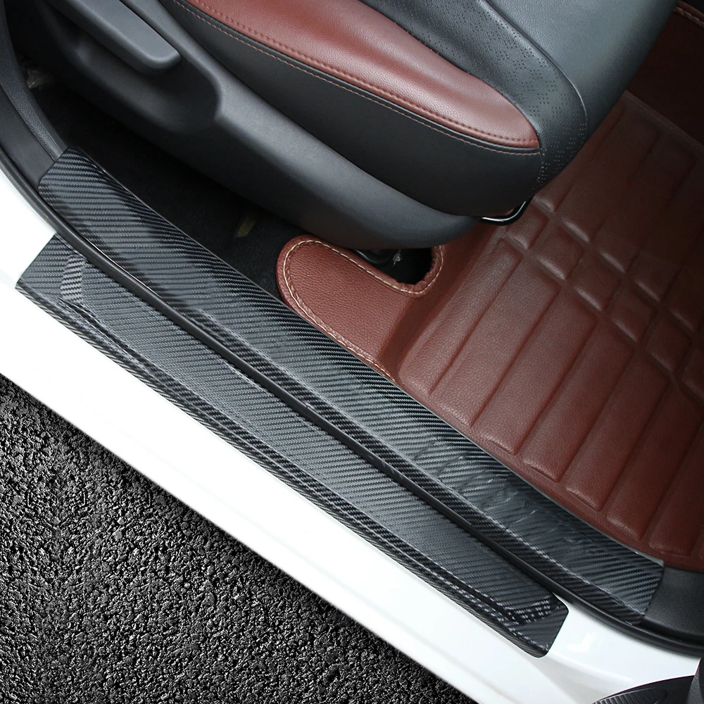 4 шт. Защитная Наклейка на порог автомобильной двери для Hyundai Creta Tucson BMW X5 E53 VW Golf 7 5