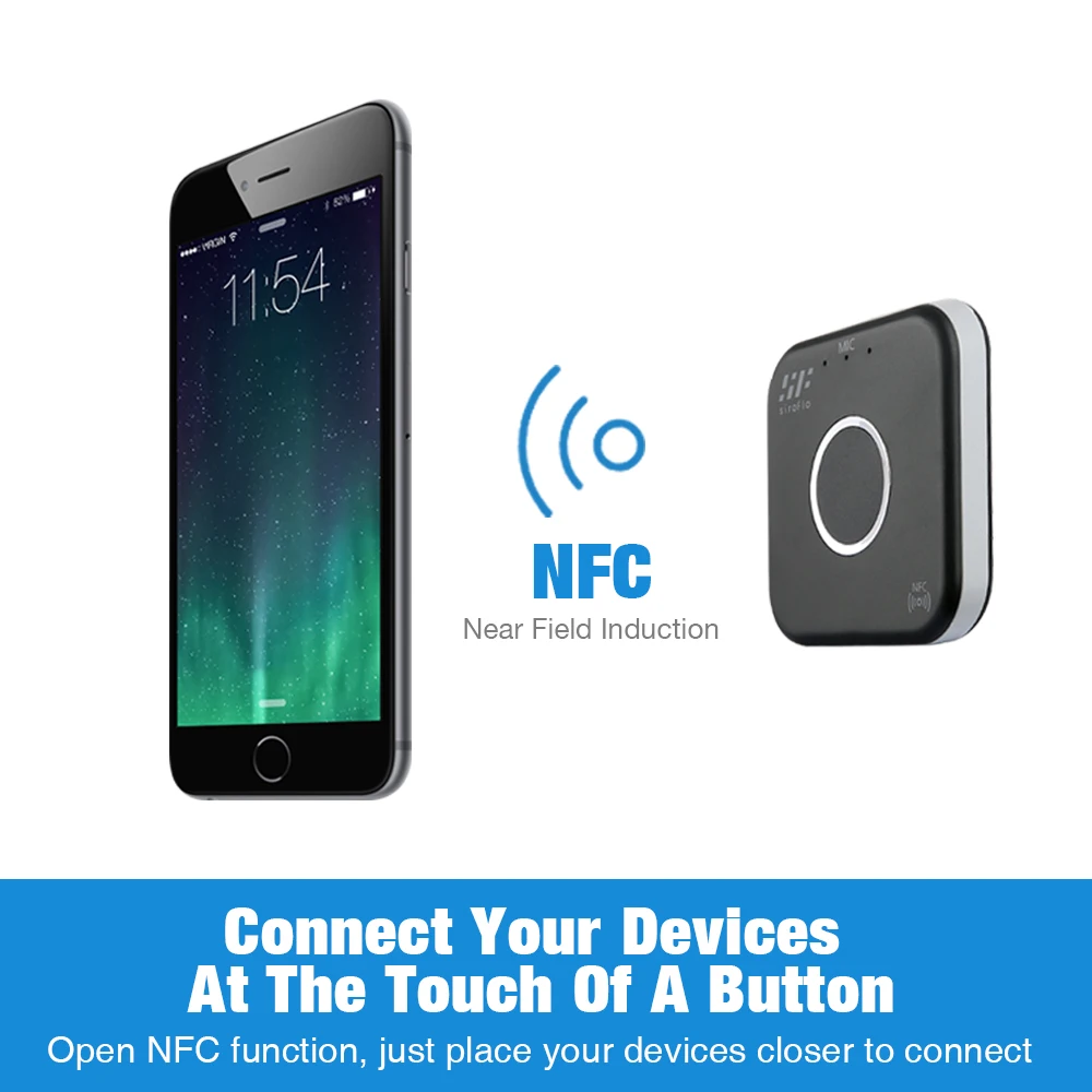 Siroflo Bluetooth передатчик приемник с NFC аудио 3,5 мм Aux Bluetooth адаптер для ПК смартфон Bluetooth приемник