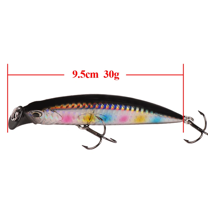 Умный тонущий Гольян рыболовные приманки из Китая 95 мм 30 г 3D Eyes Hard наживка Isca