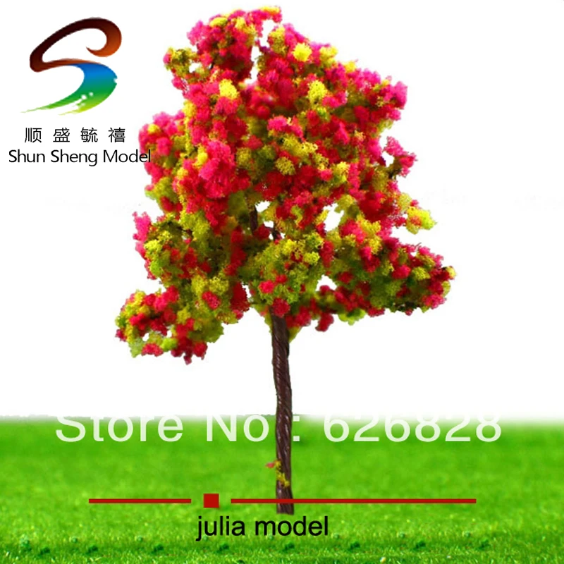 

10pcs 9cm Pomegranate Red model colorful tree SR9048
