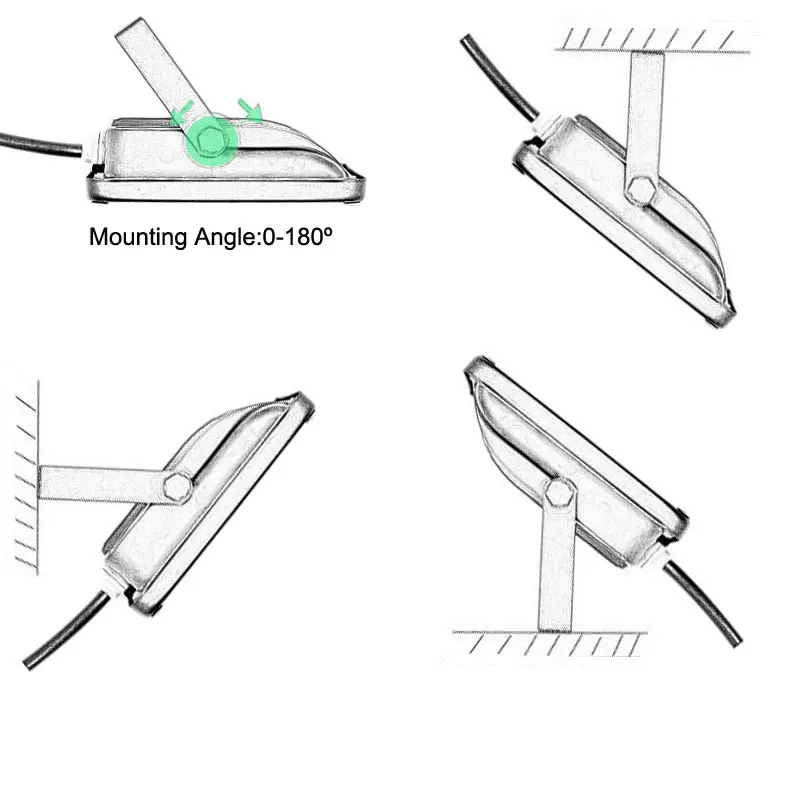 В наличии светодиодный наружный прожектор 10 Вт Фокус 220В 12В 24В Бра Лампа для роста