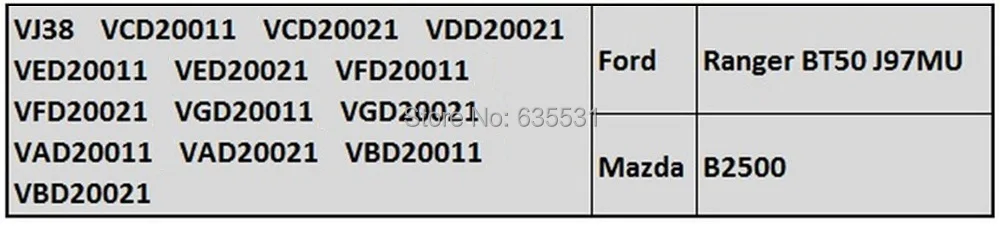 Турбо-картридж CHRA RHV4 VJ38 WE01 VFD20011 Турбокомпрессор Для FORD Ranger WLAA WEAT для MAZDA 6 BT50 BT-50 WE-T WL-C J97MU 2.5L