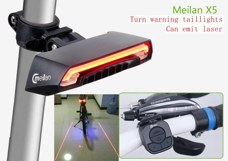 Велосипедный фонарь Meilan X5 перезаряжаемый беспроводной велосипедный с