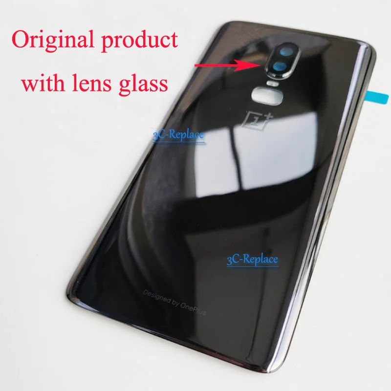 6,3 дюймов черный/белый/красный для OnePlus One Plus 6 A6000 A6003 задняя Батарея крышка дверца батарейного Корпус чехол сзади Стекло запчасти